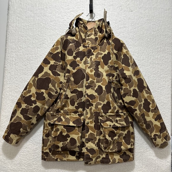 Vintage GameHide RWH-1 3G Foursquare Camo Waterproof Hunting Jacket Men's Size M - Picture 1 of 16